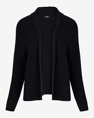 Ribbed Shawl Collar Cardigan - image 5