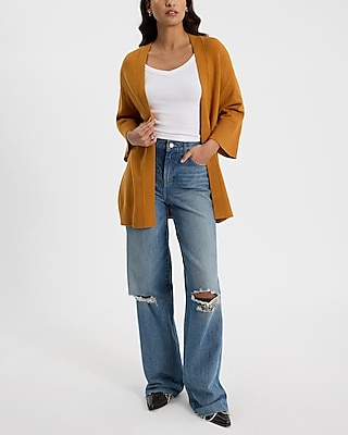 Kimono Sleeve Belted Cardigan