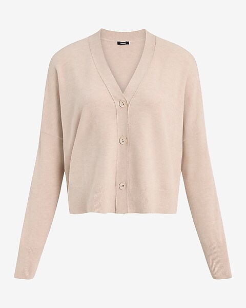 Slouchy V-neck Button Front Cardigan | Express Slouchy V-neck Button Front Cardigan | Express