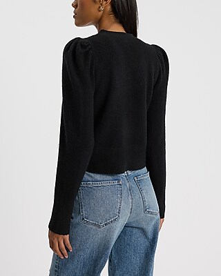 Embellished Bow V-Neck Cardigan - image 4