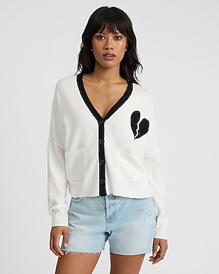 Broken Heart Pocket Slouchy Cardigan