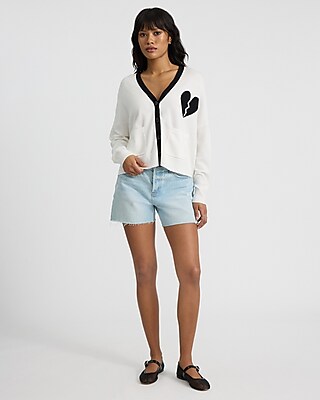 Broken Heart Pocket Slouchy Cardigan
