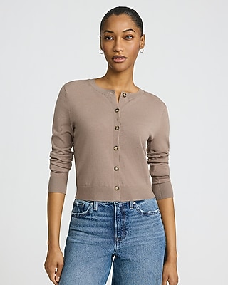 Lightweight Crew Neck Cardigan