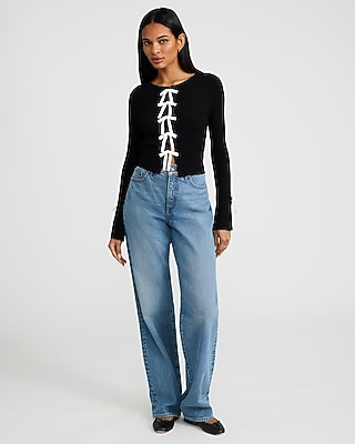 Silky Soft Fitted Bow Front Sweater