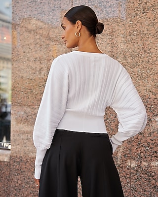 Crew Neck Banded Bottom Cardigan