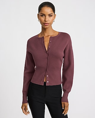 Banded Bottom Dolman Cardigan In Airy Soft | Express