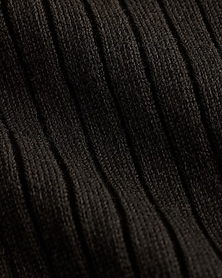 Ribbed V-Neck Short Sleeve Cardigan