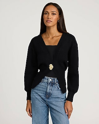 アパルトモンGOLD BUTTON V/N CARDIGAN Black Cotton Colette Cardigan | Tuckernuck