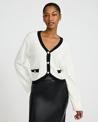 Novelty Button Collarless Jacket | Express
