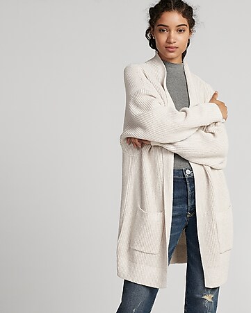 shaker knit wedge cover-up