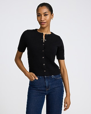 Ultrasoft V-neck Peplum Cardigan | Express