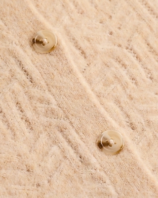 Pointelle Open Stitch Button Front Cardigan