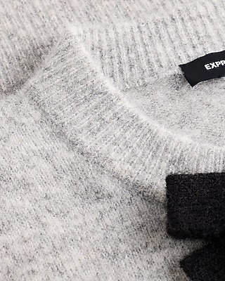 Double Bow Crew Neck Cardigan