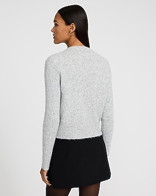 Double Bow Crew Neck Cardigan