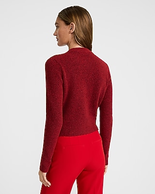 Double Bow Crew Neck Cardigan