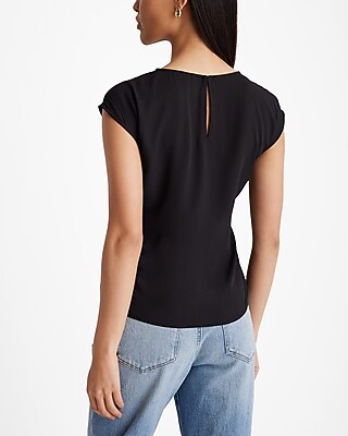 Crew Neck Tie Waist Gramercy Tee - thumbnail 7