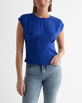 Crew Neck Cinched Waist Gramercy Tee