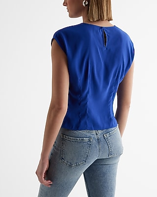 Crew Neck Cinched Waist Gramercy Tee