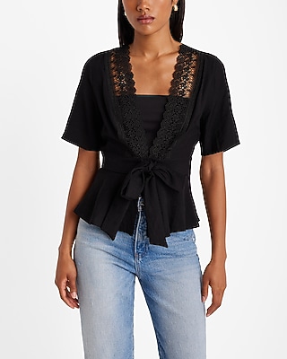 トップス Eaphi / SWITCHING LACE PEPLUM TOPS 0097_08620599_0058