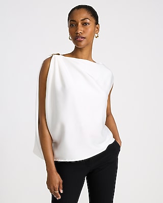 Satin Hardware Asymmetrical Top