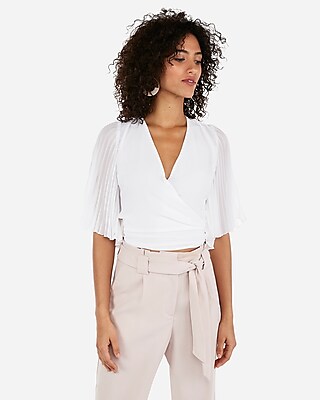 surplice wrap blouse