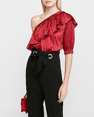 express one shoulder top