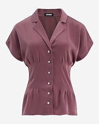 Pleated Waist Short Sleeve Shirt - thumbnail 10