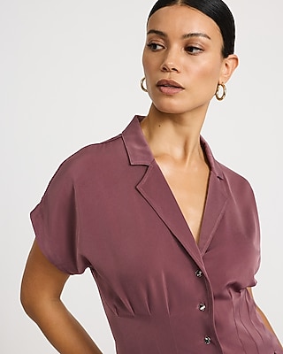 Pleated Waist Short Sleeve Shirt - thumbnail 7