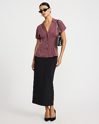 Pleated Waist Short Sleeve Shirt - thumbnail 9
