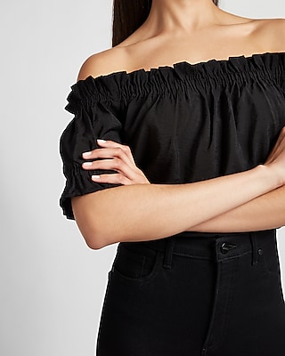 express one shoulder top