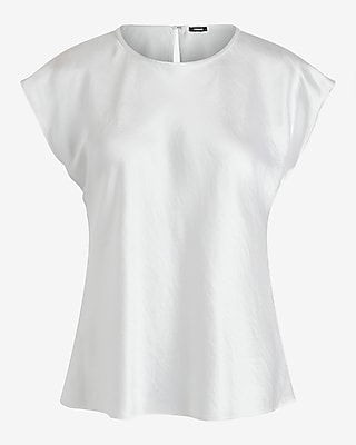 Satin Crew Neck Gramercy Tee