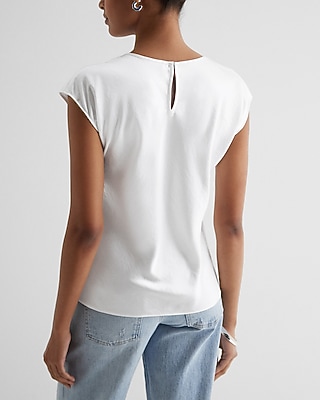 Satin Crew Neck Gramercy Tee