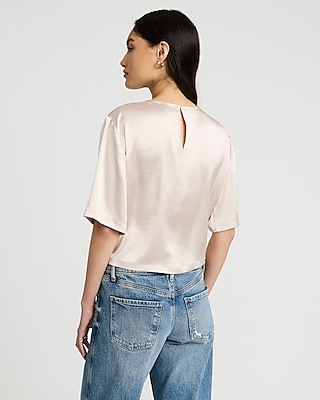 Essential Satin Boxy Tee