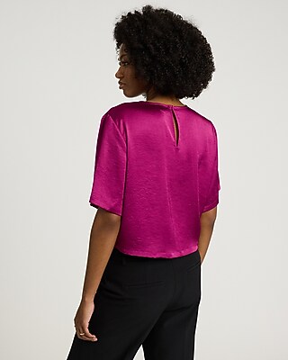 Essential Satin Boxy Tee - image 2