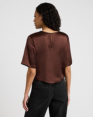 Essential Satin Boxy Tee