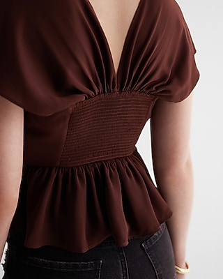 ジャケット・アウター muguet heart button peplum tops muguet heart button peplum tops - メルカリ