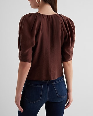 PUFF SS BLOUSE 9709804:KOMODO:XL