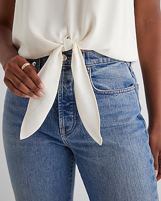 V-Neck Tie Waist Gramercy Tee