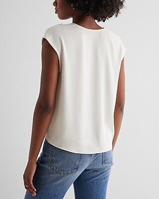 V-Neck Tie Waist Gramercy Tee