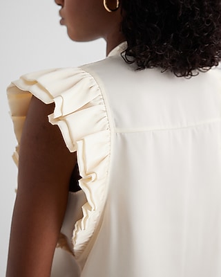 Flutter Sleeve Button Up Gramercy Shirt