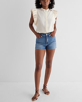 Flutter Sleeve Button Up Gramercy Shirt