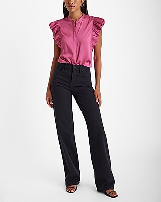Flutter Sleeve Button Up Gramercy Shirt