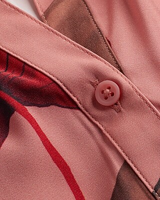 SS BUTTON BLS PRINT 9709968:PRINT-PINK:M