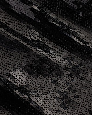 Sequin Strapless Feather Hem Tube Top