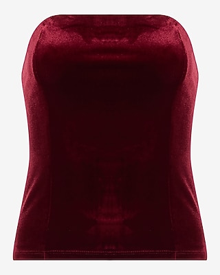 Velvet Corset Tube Top