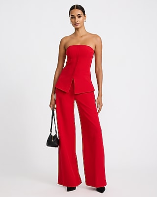 Strapless Tailored Cutaway Tube Top Signature Stretch