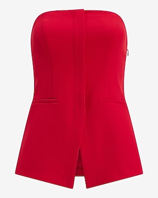 Strapless Tailored Cutaway Tube Top Signature Stretch