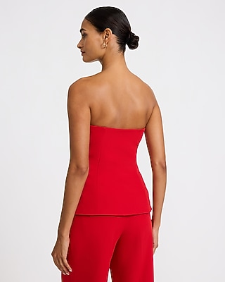 Strapless Tailored Cutaway Tube Top Signature Stretch