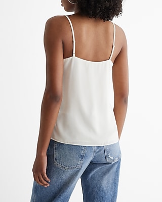 V-Neck Ruffle Front Downtown Cami
