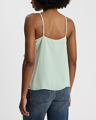 V-Neck Ruffle Front Downtown Cami